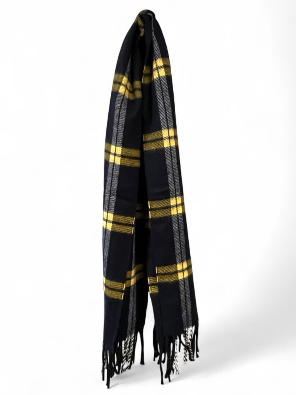 Vintage Christian Dior Monsieur Cashmaire Acrylic Plaid Scarf